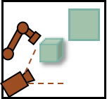 Robot observation with shared cube and goal state.
